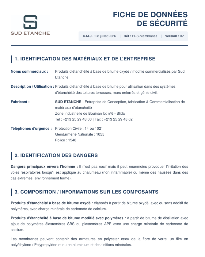 FDS membranes/chapes